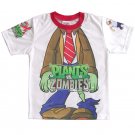 Plants vs Zombies Red Tie T Shirt for Kids Size 13