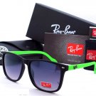 Ray Ban Wayfarer Dark Lens Black Frame 1990's Style NEW
