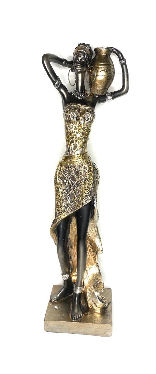 11" Ochun Figurine Statue Oshun with Water Pot Santeria Yemaya