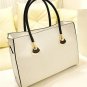 British Style Solid Color and Checked Design Women's Tote Bag
