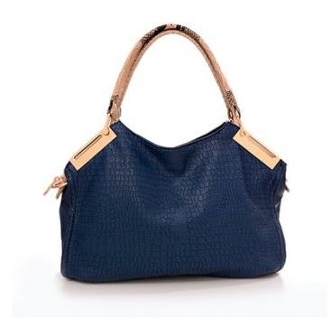 New Arrival Solid Color and Crocodile Veins Design Tote Bag For Women