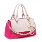 Casual PU Leather and Bow Faux Pearls Design Women's Tote