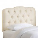 Skyline Tufted Shantung Headboard in Parchment