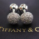 TIFFANY AND CO. CUFF LINKS ~ PLATINUM  AND DIAMONDS ~ 2.00CT ~ AVANTE GUARD ~ NEW IN THE BOX !!
