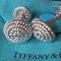 TIFFANY AND CO. ~ CUFF LINKS NAUTICAL COLLECTOR SERIES ~ SILVER ROPE ~ ULTRA RARE ~