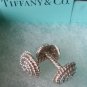 TIFFANY AND CO. ~ CUFF LINKS NAUTICAL COLLECTOR SERIES ~ SILVER ROPE ~ ULTRA RARE ~