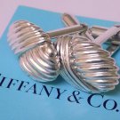 TIFFANY AND CO.  CUFF LINKS ~  STERLING SILVER ~ NAUTICAL COLLECTION SEA SHELLS~ RARE ~ BEAUTIFUL ~