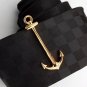 ANCHOR TIE BAR ~ 18 K GOLD PLATE ~ NICE ~ NIB ~