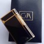 CARAN d ACHE LIGHTER ~ CHINA LACQUER BLACK ~ 18 K GOLD LIGHTER ~ STUNNING !