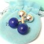 TIFFANY AND CO. `CUFF LINKS ~LAPIS LAZULI BARBELL STYLE ~ THE APHRODISIAC OF THE ROMANS ~ MINT !!!