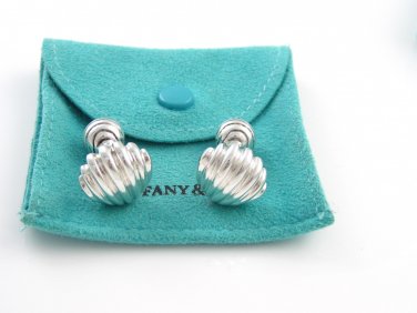 TIFFANY AND CO. ~ CUFF LINKS  NAUTICAL COLLECTOR SERIES ~ SHELLS ~ ULTRA RARE ~ STUNNING !!!