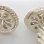 TIFFANY AND CO. ~ CUFF LINKS NAUTICAL COLLECTOR SERIES ~ SILVER ROPE ~ ULTRA RARE ~