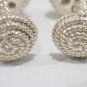 TIFFANY AND CO. ~ CUFF LINKS NAUTICAL COLLECTOR SERIES ~ SILVER ROPE ~ ULTRA RARE ~