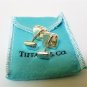 TIFFANY AND CO. CUFF LINKS ~ SQUARE BUTTON - WEDDING ~ 925 STERLING ~ BOX AND POUCH ~ EXCELLENT !!!