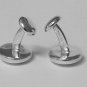 TIFFANY AND CO, CUFF LINKS ~ ROUND BUTTON ~ 925 SOLID SILVER ~ BOX AND POUCH ~ EXCELLENT !!!