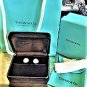 TIFFANY AND CO. CUFF LINKS ~ PLATINUM AND DIAMONDS ~ 2.00CT ~ AVANTE GUARD ~ NEW IN THE BOX !!