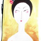 iPurse® Hand Painted on silk-Tai Tai Red-Pouch/Wallet/ Phone case/evening purse