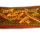 iPurse Phone Case-Purse- Fern Rust /Pouch -Black Leaf/ Phone case/Wallet/Eveni