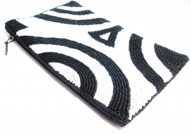 iPurse -Abstract Swirl White-Pouch/Wallet/ Phone case/evening purse