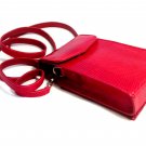 iPurse Genuine Red Lizard Leather Phone case/Wallet/Evening purse