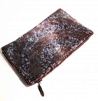 iPurse&Acirc;&reg; -Half Circle Mauve-Pouch/Wallet/ Phone case/evening purse