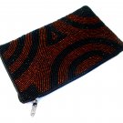 iPurse® Purse/Wallet/Pouch -Mondrian Swirl Brown/ Phone case/Wallet/Evening purse/Pouch