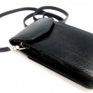 iPurse® Genuine Black Lizard Leather Phone case/Wallet/Evening purse