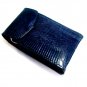iPurse® Genuine Blue Lizard Leather Phone case/Wallet/Evening purse