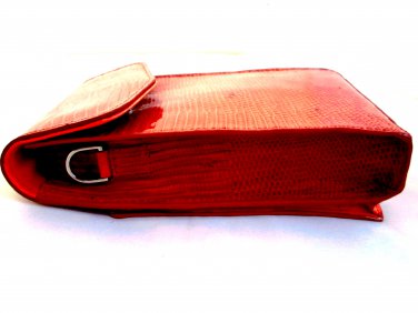 iPurse&Acirc;&reg; Genuine Orange Lizard Leather Phone case/Wallet/Evening purse