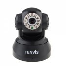 TENVIS JPT3815W Indoor Wireless IP Camera with CMOS Sensor/Wi-Fi/Infrared Night Vision - White/Black
