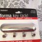 InterDesign Forma Small Key Rack, Brushed Stainless Steel