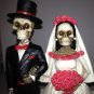 Dod Wedding Couple Skeleton Collectible Sculpture Art