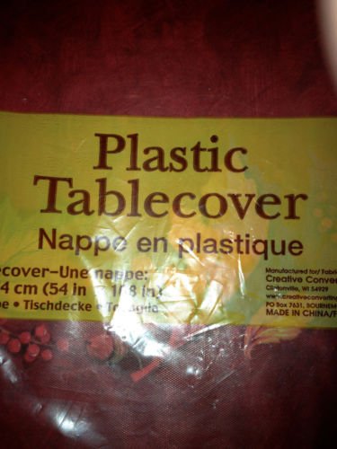 Creative Converting Autumn Glory Plastic Banquet Table Cover