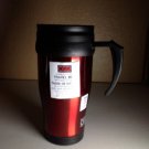 Oggi 5068.2 Lustre Stainless Steel Travel Mug, 14-Ounce, Red
