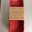 Signature Housewares Sorrento Collection Stoneware Corn-on-the-Cob Dishes