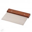 BROWNE FOODSERVICE 182DS STAINLESS STEEL PIZZA DOUGH SCRAPER W/WOODEN HANDLE 6"