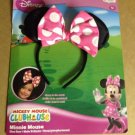 Minnie Mouse Clubhouse Glow Bow, Pink/Black