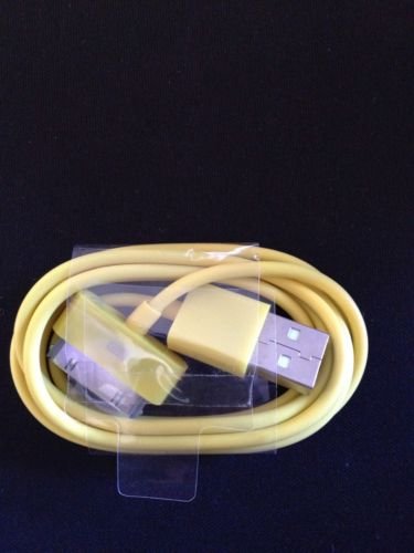 Yellow Charging Data Cable for 3/3g/3gs/4/4g/4s/ iPod