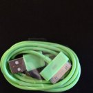 Green Charging Data Cable for 3/3g/3gs/4/4g/4s/ ipod