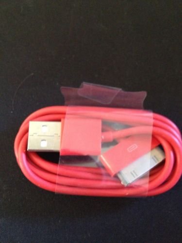 Red Charging Data Cable for 3/3g/3gs/4/4g/4s/ ipod