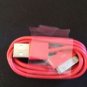 Red Charging Data Cable for 3/3g/3gs/4/4g/4s/ ipod