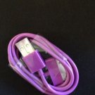 Purple Charging Data Cable for 3/3g/3gs/4/4g/4s/ iPod