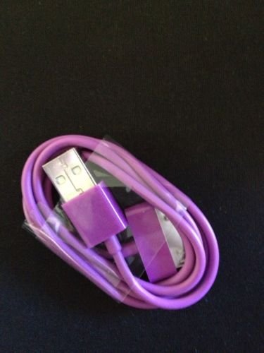 Purple Charging Data Cable for 3/3g/3gs/4/4g/4s/ iPod