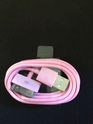 Pink Charging Data Cable for 3/3g/3gs/4/4g/4s/ iPod