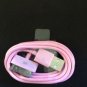 Pink Charging Data Cable for 3/3g/3gs/4/4g/4s/ iPod