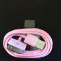 Pink Charging Data Cable for 3/3g/3gs/4/4g/4s/ iPod