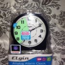 Elgin 3675E Battery-Operated Analog Alarm Clock, Free Shipping, New