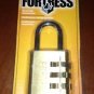 Master Lock 627D Brass Luggage Padlock, Set Your Own Combination, 1-3/16-Inch