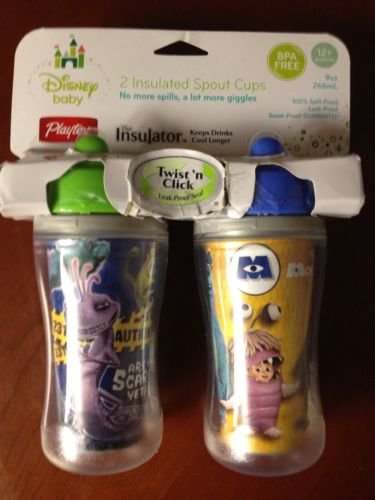 Playtex 2 Count Insulator Spout Cup  Monsters  9 Ounce