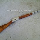 Replica 1892 Lever Rifle NON-FIRING Gun Cowboy Winchester SASS Silver New Prop